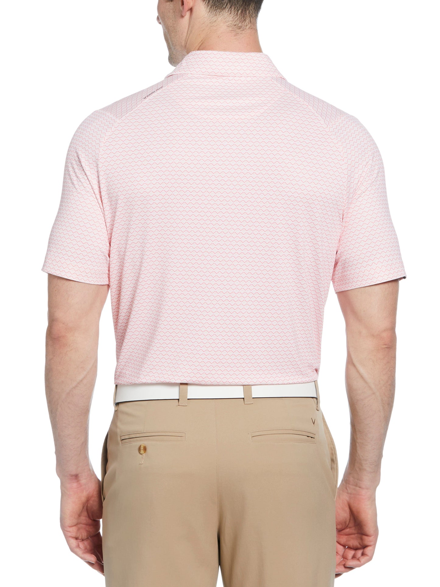 Mens Chevron Printed Polo