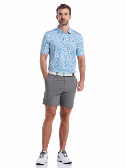 Mens Polaroid Confetti Print Polo