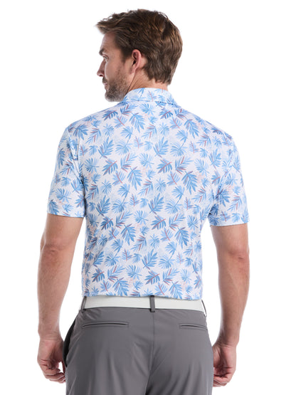 Mens Floral Polo
