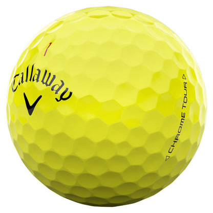 Chrome Tour Golf Balls - Yellow - 12 Pack