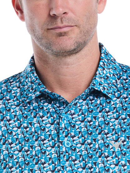 Mens Golf Essentials All Over Polo