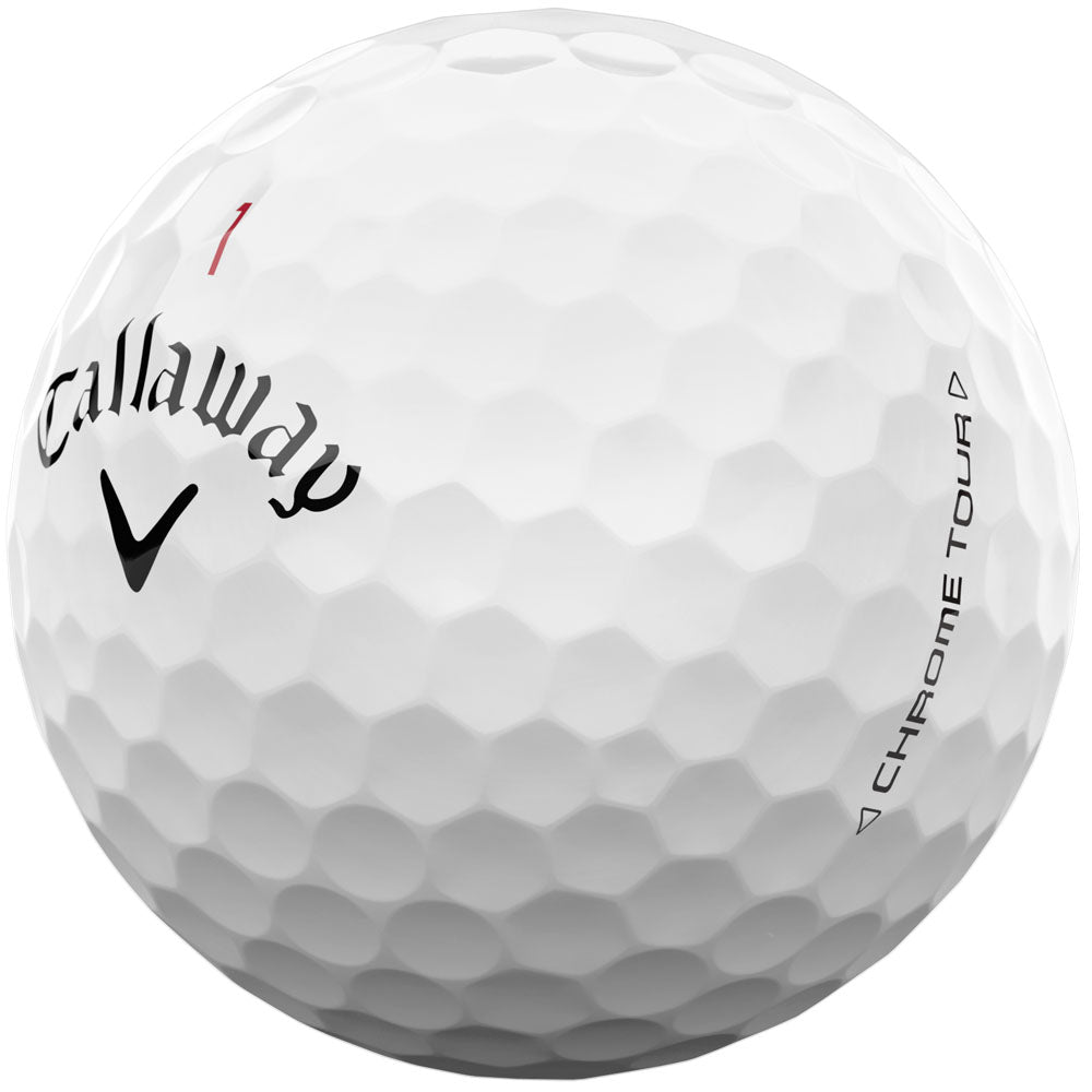 Chrome Tour Golf Balls - White - 3 Sleeve