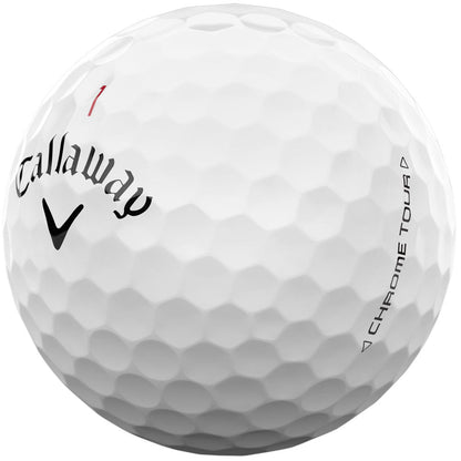 Chrome Tour Golf Balls - White - 12 Pack