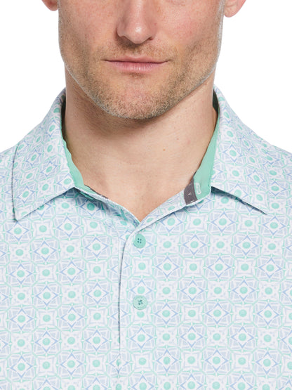 Mens Foulard Print Golf Polo