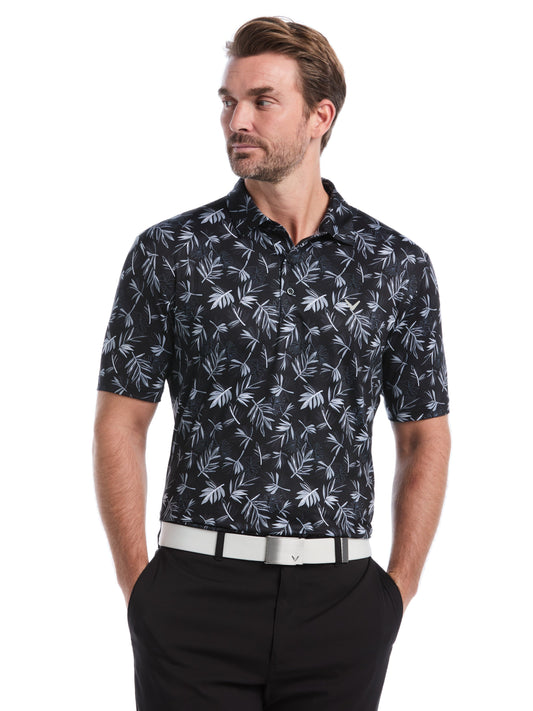 Mens Floral Polo