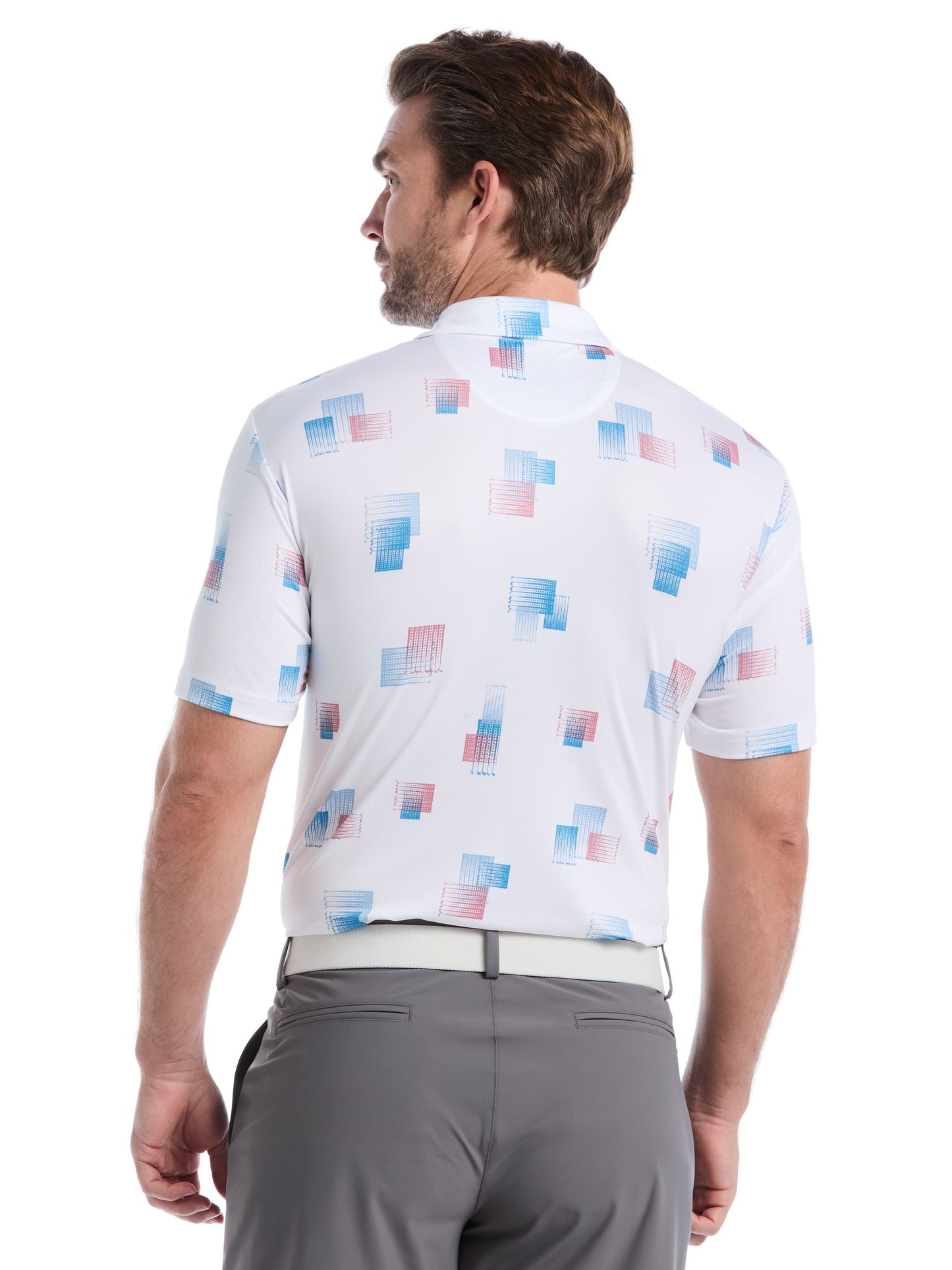Mens 8 Essential Clubs Print Polo