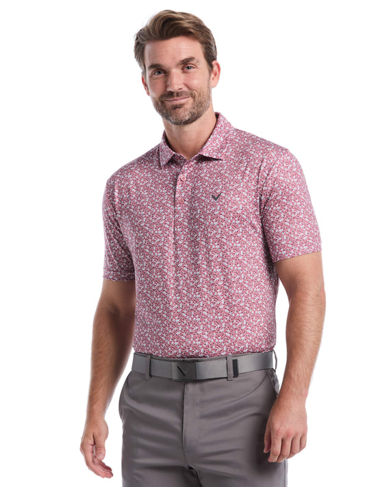 Mens Polaroid Confetti Print Polo